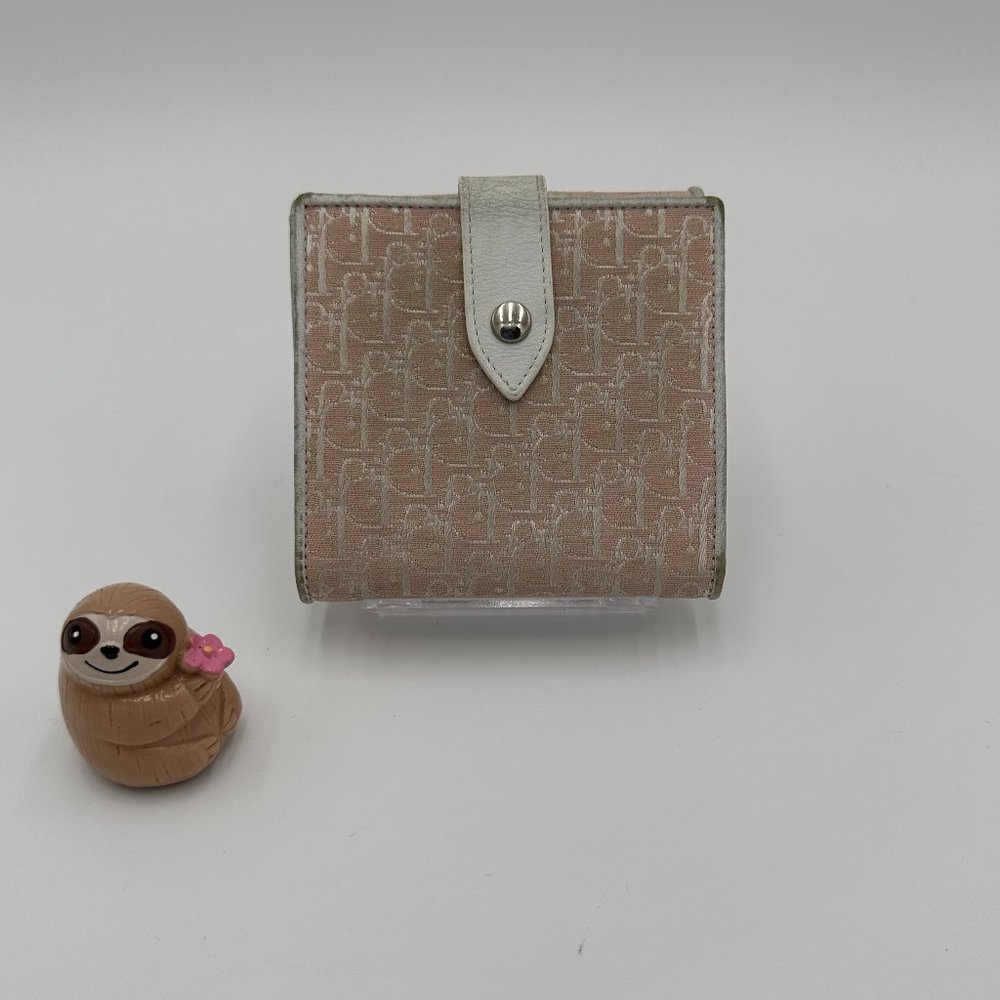 CHRISTIAN DIOR Vintage Canvas Wallet